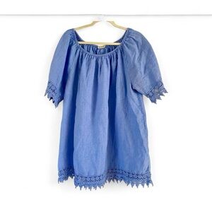 Lungo L’Arno Linen Blouse Women’s Size 2X Made In Italy